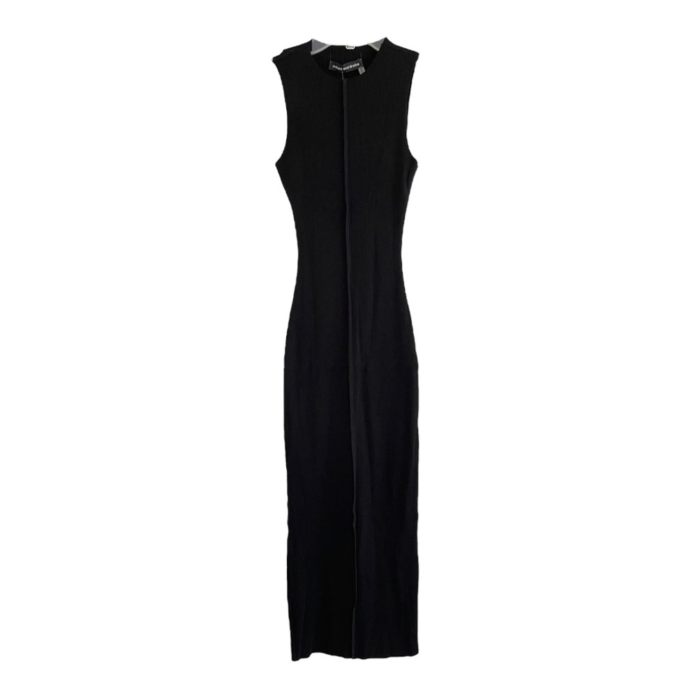 Naked Wardrobe NWT Black Ribbed Sleeveless Dress Size Medium